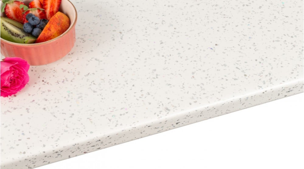 White Sparkle Laminate Worktops Matt Finish Worktops House of Worktops